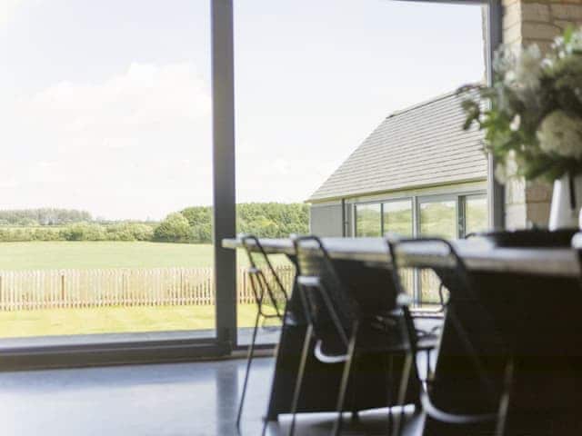 Great views from the dining area | The Cotswolds Barn - Crucis, Ampney Crucis, near Cirencester
