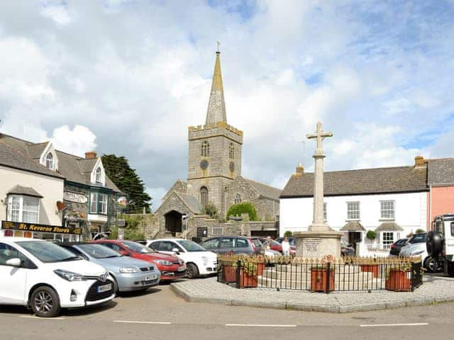 Church and main square at St Keverne | Manacle View, St Keverne, near Helston