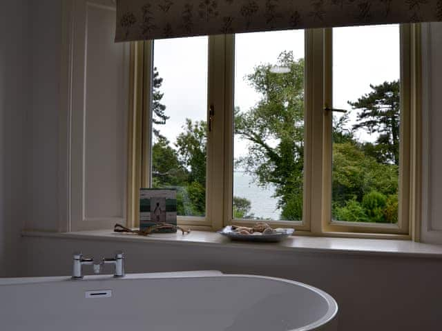 Bathroom with stand-alone bath and separate shower | Bodwen, Wootton Bridge, near Ryde