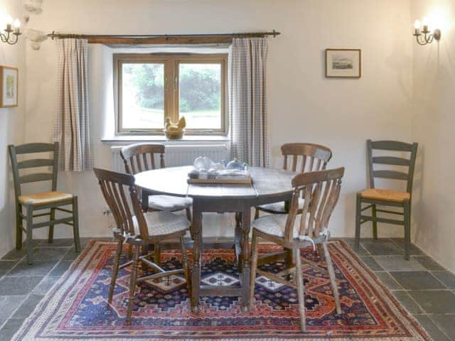 Stylish dining area | The Shippon, St Gennys, Bude