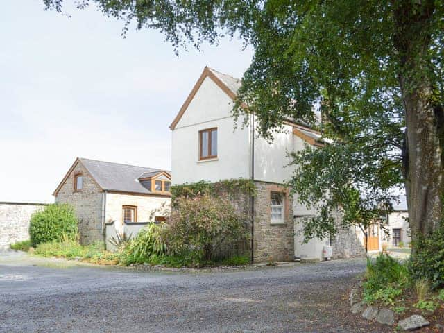 Ample area next to property for parking | Horseshoe - Penmorvah Manor Courtyard Cottages, Budock Water, near Falmouth