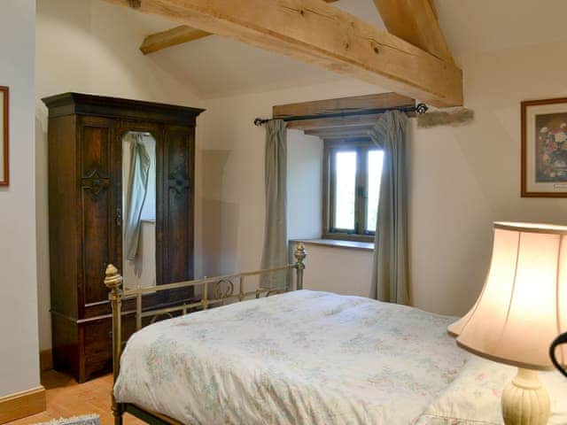 Double bedroom with beamed ceiling | The Ashes, Low Dinsdale