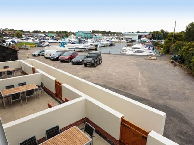 View from the first floor balcony | Crested Grebe - The Riverviews, Wroxham, near Norwich