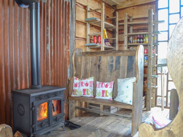 The Lambing Shed is an open plan sitting/dining/leisure space shared by all three properties | The Lincoln Longwool, The Swaledale, The Blue Texel - West Hale Shepherd&rsquo;s Huts, Burton Fleming, near Filey