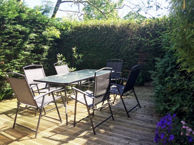Private decked area with outdoor furniture | Staveley House - Staveley House & Staveley House Apartment, Staveley
