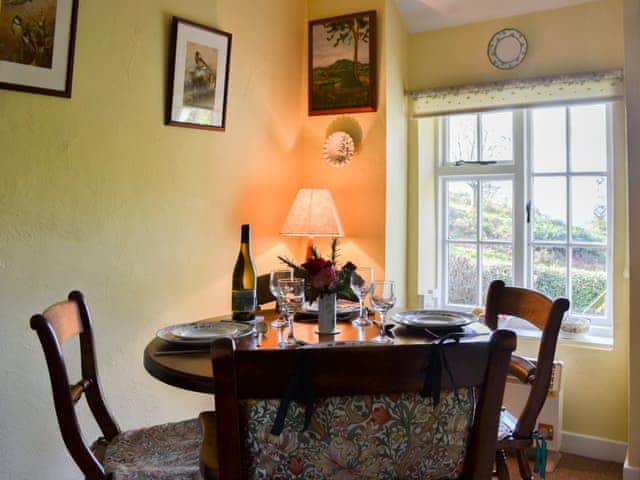 Delightful dining room | Upper Stanbatch Cottage, Wentnor, near Bishops Castle