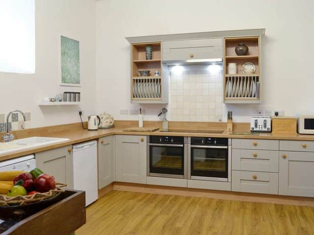 Well-equipped fitted kitchen | Whitehall Pele Tower, Mealsgate