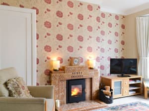 Cosy living room with wood burner | Viewhill Villa, Inverness