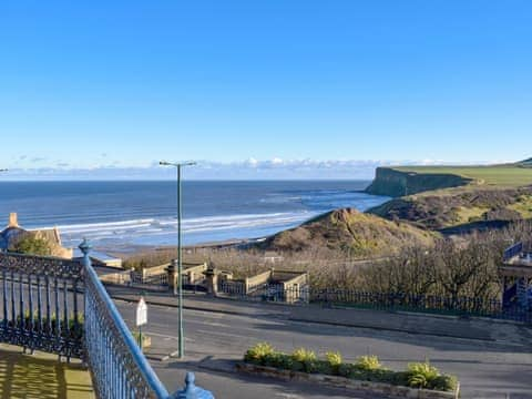 Stunning views looking across the bay of Saltburn to Huntcliff and out to sea | Frank&rsquo;s View, Saltburn-by-the-Sea