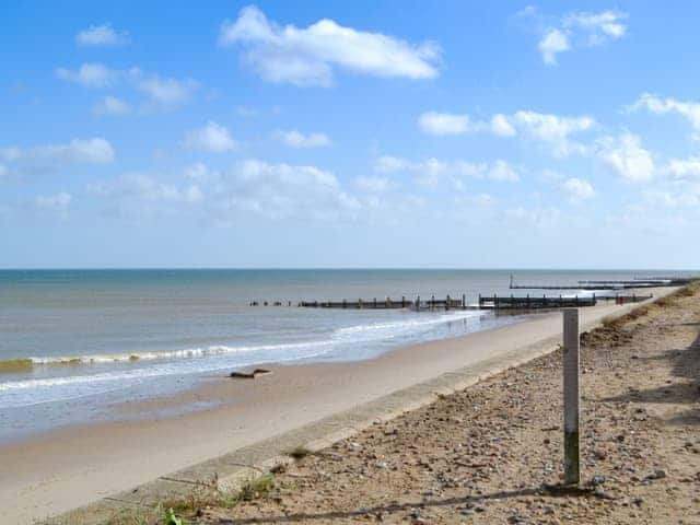 Nearby beach | Rest-A-While, Walcott, near North Walsham