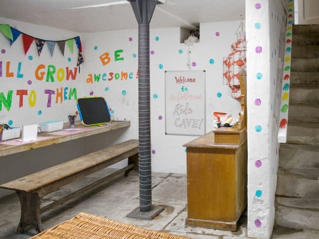 Fantastic &rsquo;kids cave&rsquo; arts and crafts area | Micklethorn - Broughton Hall Estate, Broughton, near Skipton