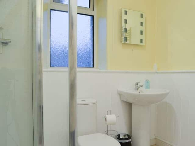 Shower room with cubicle and heated towel rail | Chartfield, Windermere