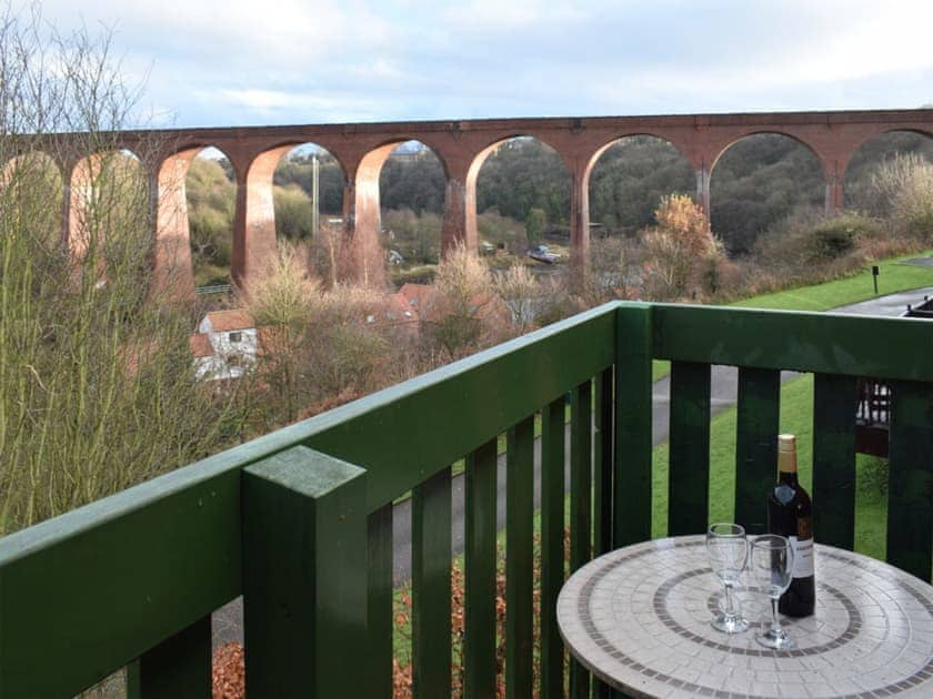 Balcony with views of the viaduct | Capstan Cottage, Whitby