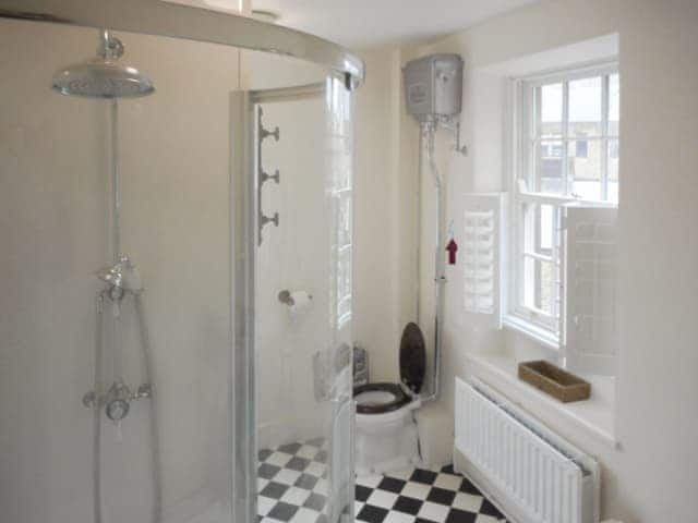 Family bathroom with bath and separate shower cubicle | Birkenhead Cottage, Hebden Bridge Birkenhead Cottage