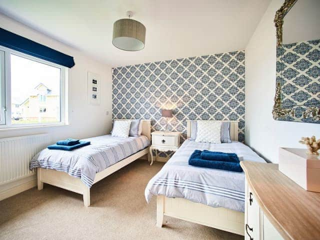 Good sized twin bedroom | Carmel, Beadnell, near Seahouses