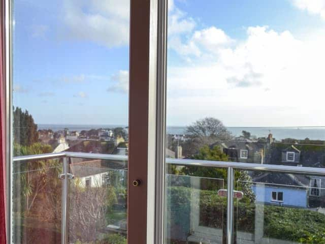 Beautiful sea views from the living room | Pollendor, Falmouth