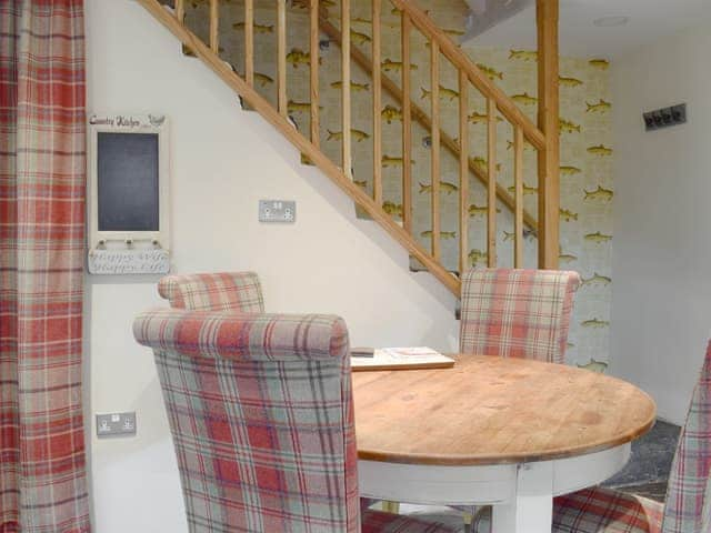 Charming dining area with staircase | Betsy Cottage, Windermere