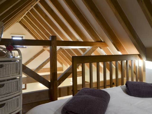 Mezzanine with double bed | The Cow Stall, Blackboys, near Uckfield