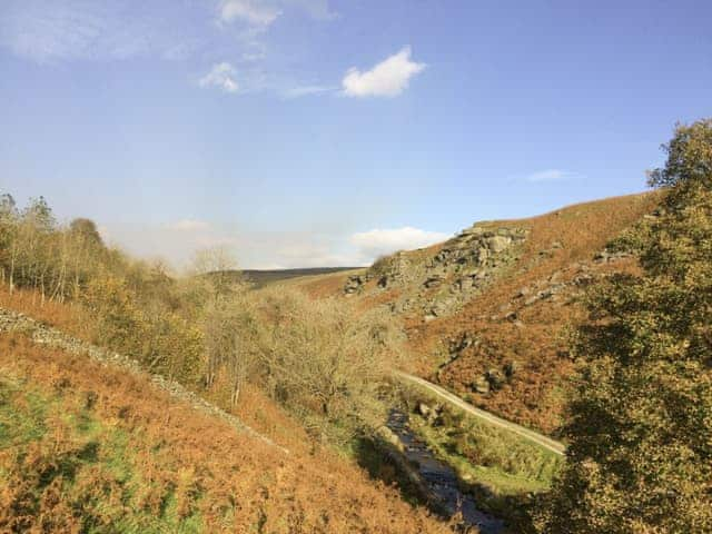 Lovely rural view north | Tom&rsquo;s Barn, Hebden, near Skipton