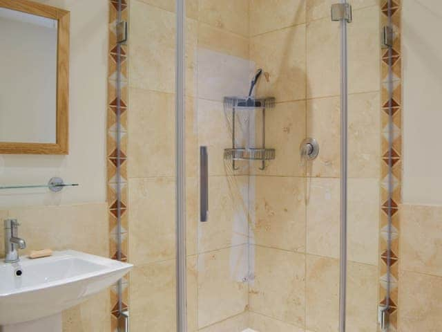 Tiled shower room | The Wests - Grange Farm Cottages, Spaunton, near Lastingham