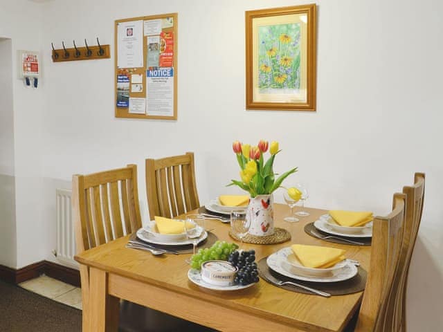 Charming dining area | Woodpecker Cottage - Wallace Lane Farm Cottages, Brocklebank, near Caldbeck and Uldale