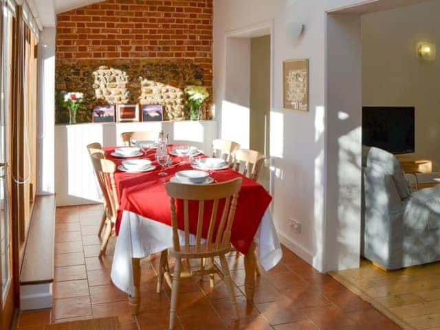 Delightful dining area | The Cattle Sheds, Knapton, near North Walsham