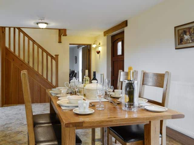 Convenient dining area within the kitchen | Little Meadow - West House Farm, Dearham, near Maryport