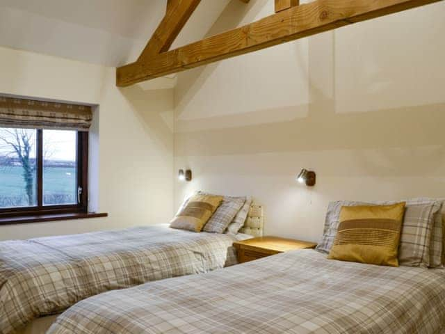 Good sized twin bedroom | Little Meadow - West House Farm, Dearham, near Maryport