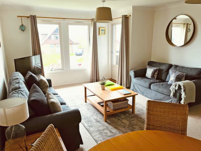 Tastefully furnished living/dining room | Sandy View, Beadnell, near Alnwick