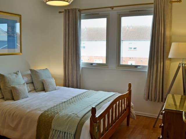 Elegantly decorated double bedroom | Sandy View, Beadnell, near Alnwick