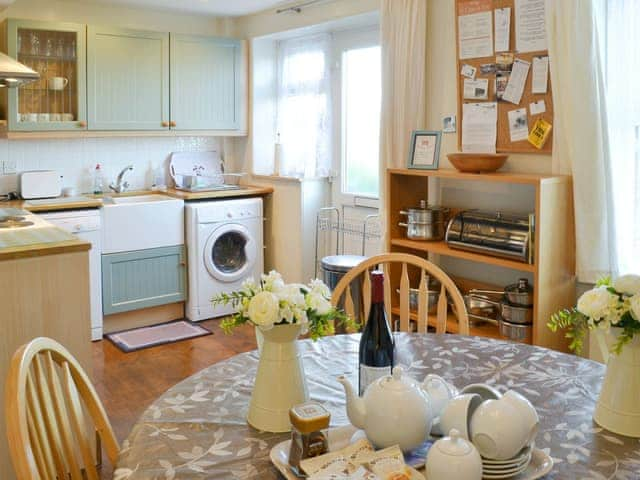 Well equipped kitchen/ dining room | Pendragon Cottage, Tregatta, near Tintagel