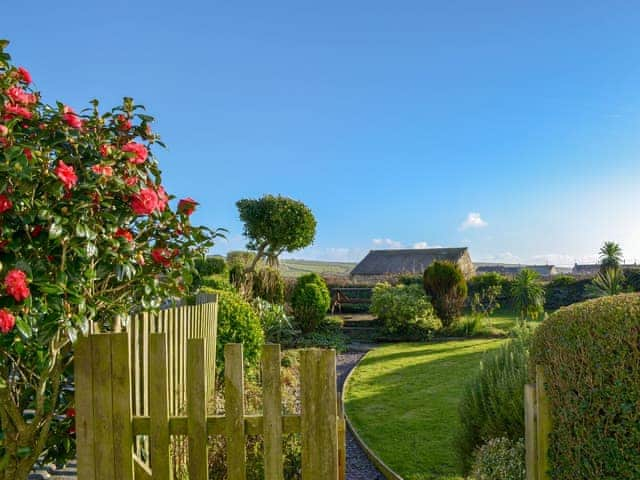 Wondeful enclosed garden and grounds | Pendragon Cottage, Tregatta, near Tintagel