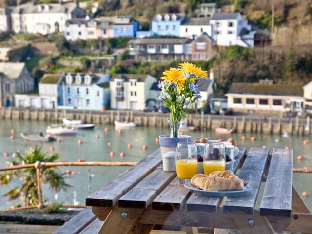 Delightful decked terrace with unrivalled views of Looe | Kerensa, Looe