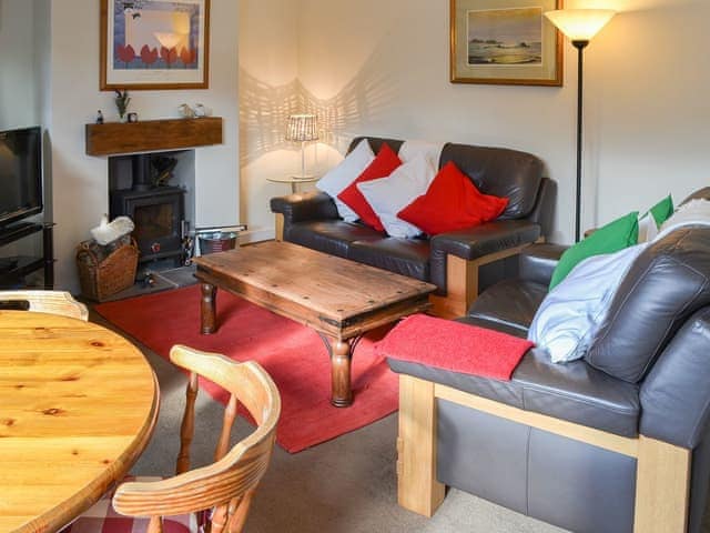 Delightful living area with modest dining area | Fairways, Beadnell, near Seahouses