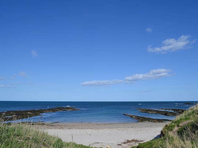 Lovely sandy beach a few minutes walk from the cottage | Fairways, Beadnell, near Seahouses