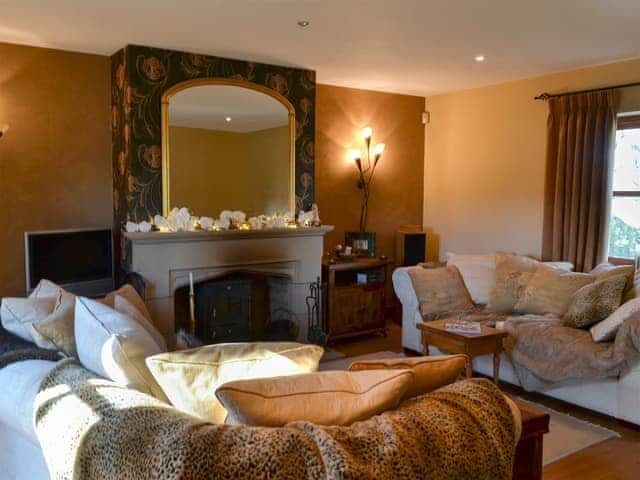 Comfortable living room with wood burner | Ornella View, Mickleton, near Middleton-in-Teesdale