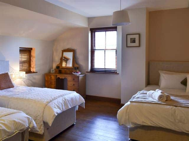 Large bedroom with a double and twin beds | Ornella View, Mickleton, near Middleton-in-Teesdale