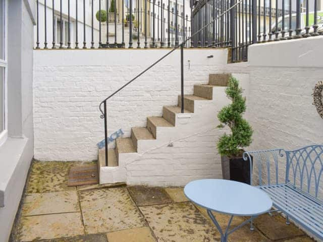 Private courtyard at entrance | Alice&rsquo;s Place, Whitby