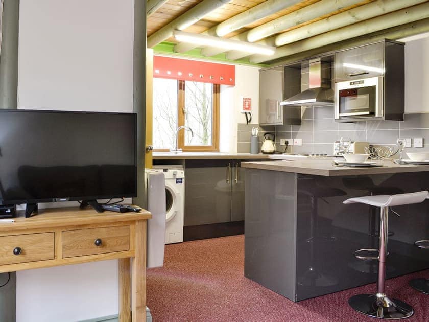 Stylish open-plan living space | Harrison&rsquo;s Lodge - Doddick Farm Cottages, Threlkeld, near Keswick
