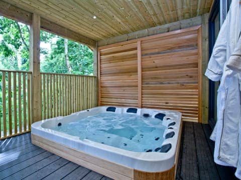 Hot tub | Cedar Lodge, South View Lodges - South View Lodges, Exeter