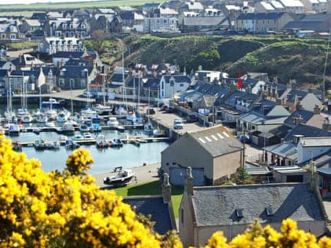 Great position overlooking the tranquil marina | Salty Dog, Findochty, near Buckie
