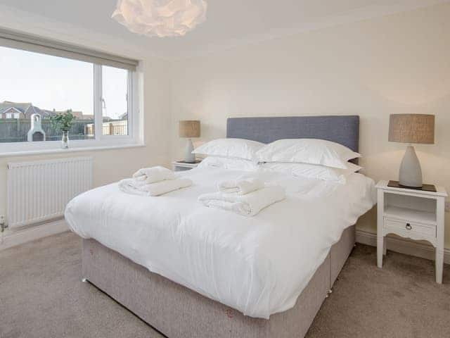 Comfy double bedroom | The Beach House, Beadnell, near Seahouses