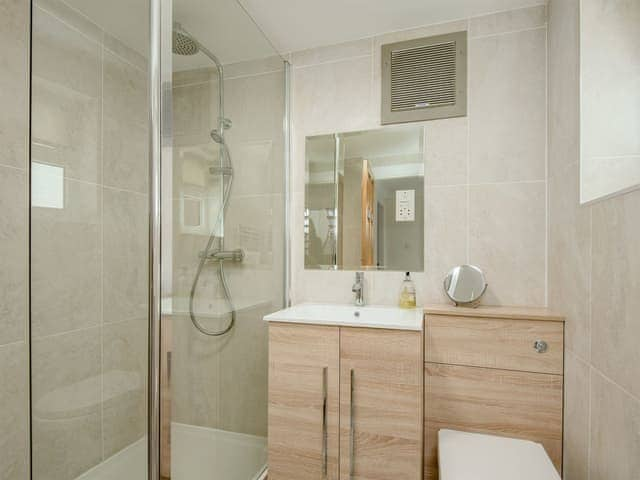 Well presetned shower room | The Beach House, Beadnell, near Seahouses