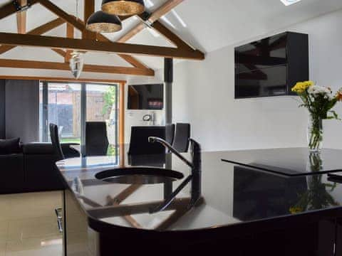 Luxurious beamed living area | The Old Stables, South Cave, near Beverley