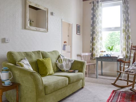 Cosy living room | Snowdrop - Berry Park, Welcombe, near Bude