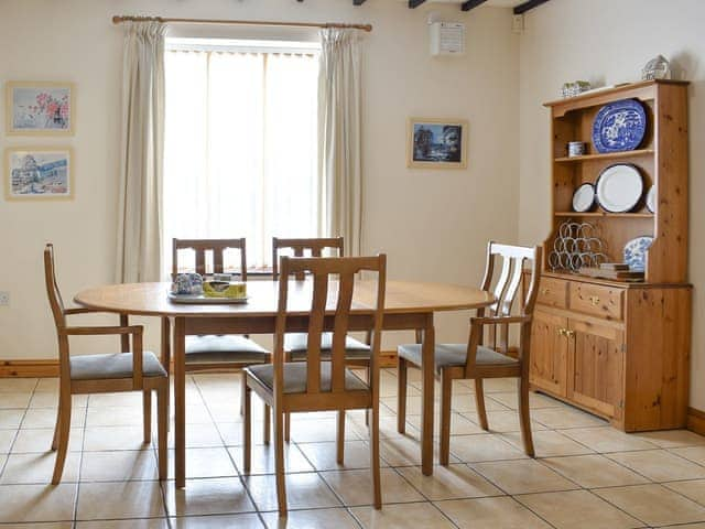 Spacious dining area | Sawmill Cottage - The Old Timberyard, Puncknowle, near Dorchester