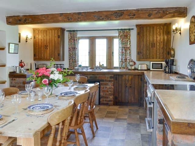 Well-equipped kitchen with dining area | Townfield Farm, Kettleshulme, near Whaley Bridge