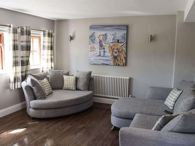 Living room with multi-fuel burner | Tavern Cottage - Tavern Cottages, Newsham, near Richmond