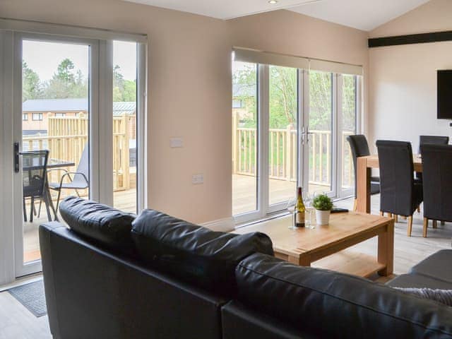 Open plan living space | Reiver&rsquo;s Rest - Otterburn Hall Lodges, Otterburn, near Bellingham