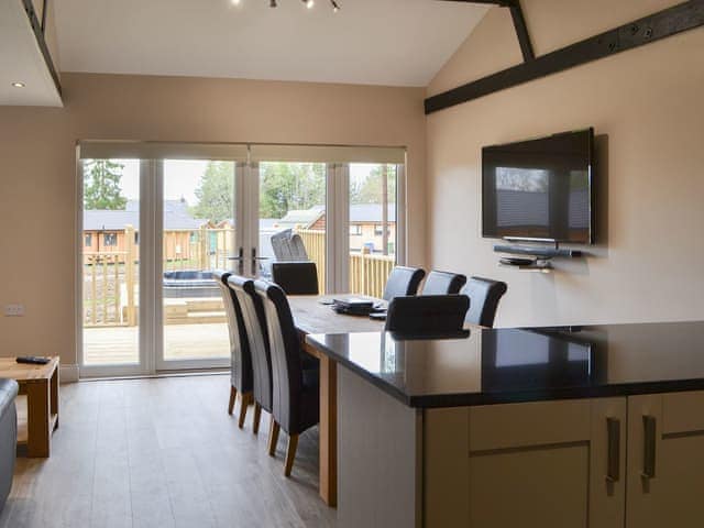 Open plan living space | Reiver&rsquo;s Rest - Otterburn Hall Lodges, Otterburn, near Bellingham